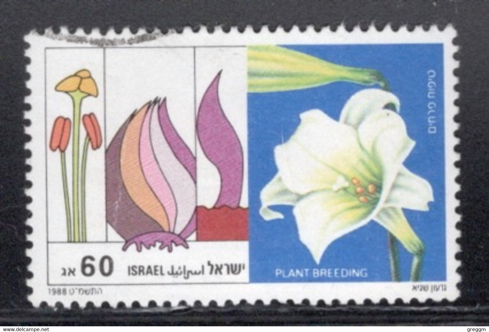 Israel 1988 Single Stamp Celebrating Agriculture And Achievements In Fine Used - Usati (senza Tab)