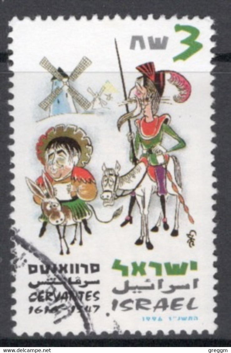Israel 1997 Single Stamp Celebrating 450th Anniversary Of Cervantes In Fine Used - Usati (senza Tab)