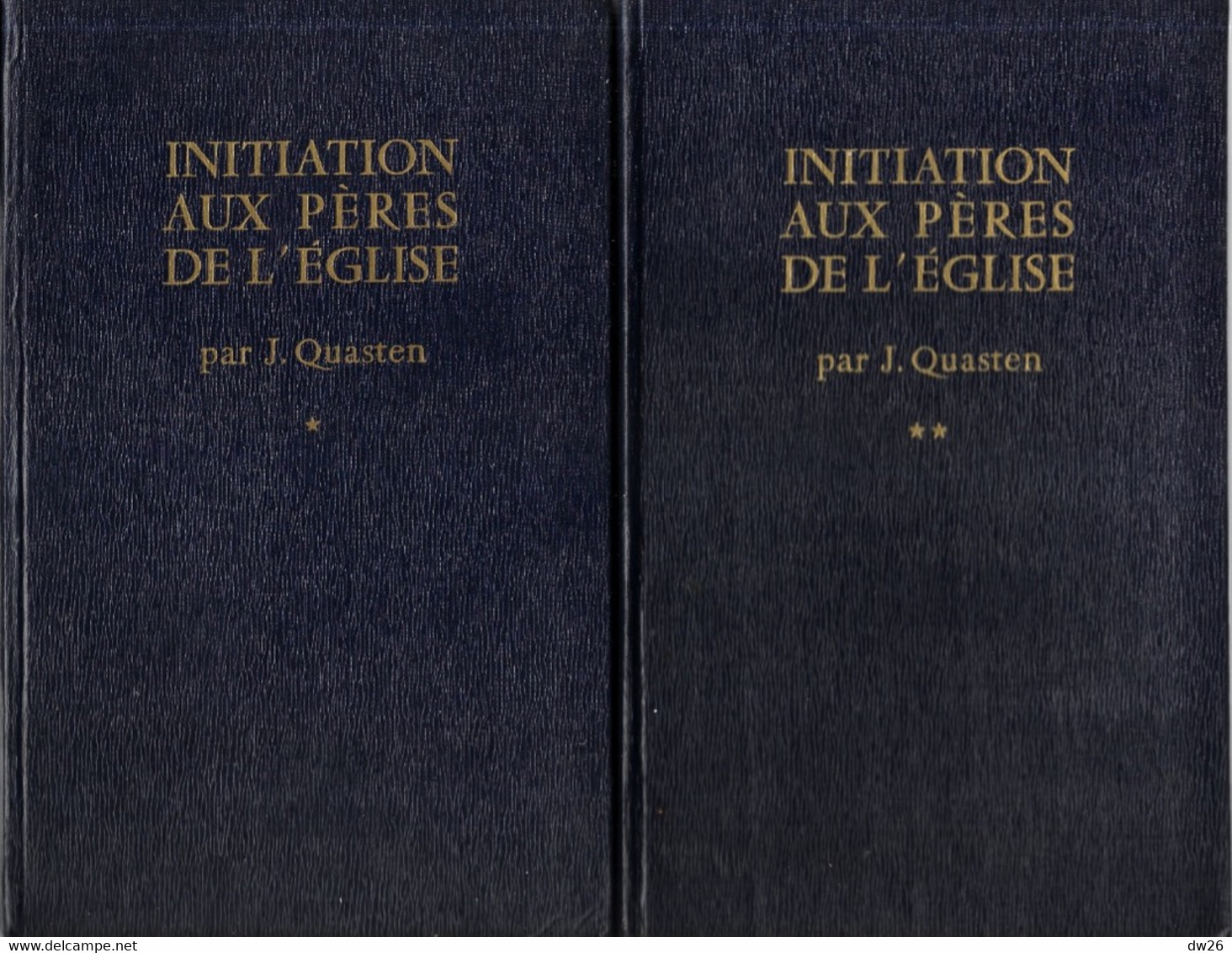 Religion, 2 Livres De Théologie: Initiation Aux Pères De L'Eglise Par J. Quasten (Tome I Et II) Editions Du Cerf 1955 - Religion