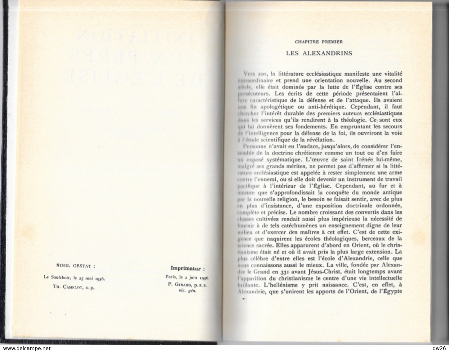 Religion, 2 Livres De Théologie: Initiation Aux Pères De L'Eglise Par J. Quasten (Tome I Et II) Editions Du Cerf 1955 - Godsdienst