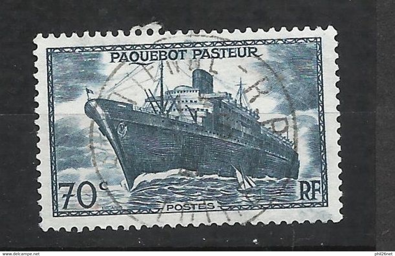 France  N° 502b  Paquebot Pasteur  Sans Surcharge FAUX     Oblitéré    B/TB    Voir Scans  Soldé  ! ! ! - Used Stamps