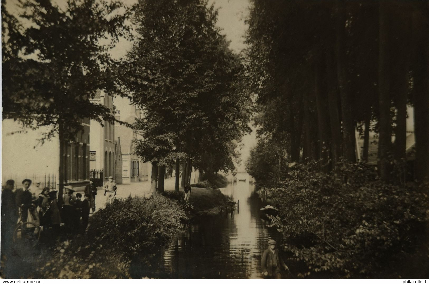 's Capelle (Sprang Capelle) (N-Br.) FOTOKAART // Binnenhaven 1913 Topkaart - Waalwijk