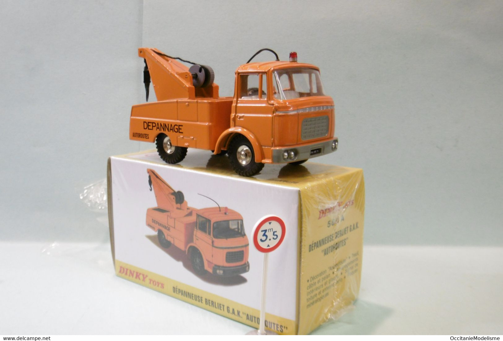 Dinky Toys / Atlas - BERLIET GAK Dépanneuse Autoroutes Réf. 589 A Neuf NBO 1/43 - Dinky