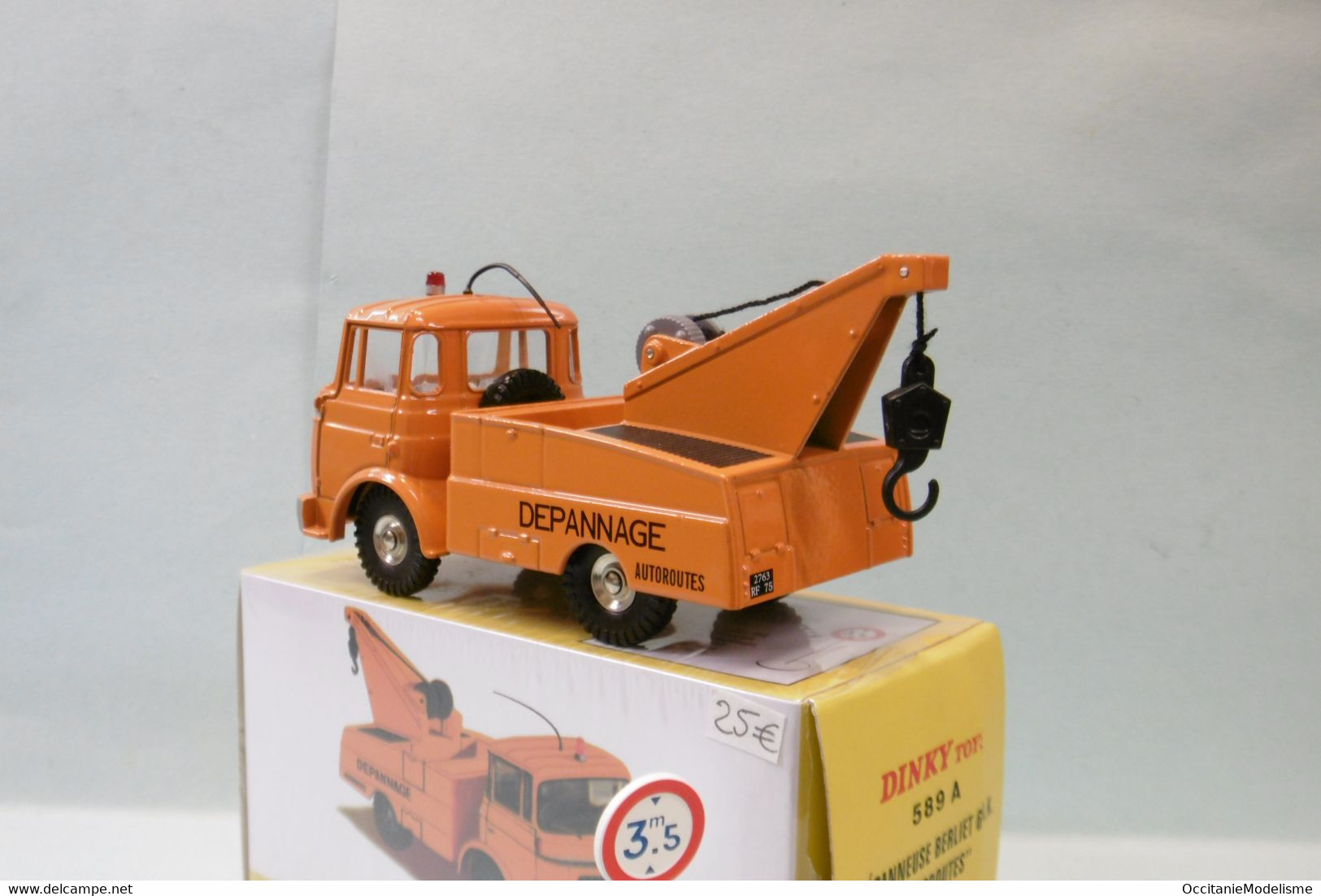 Dinky Toys / Atlas - BERLIET GAK Dépanneuse Autoroutes Réf. 589 A Neuf NBO 1/43 - Dinky