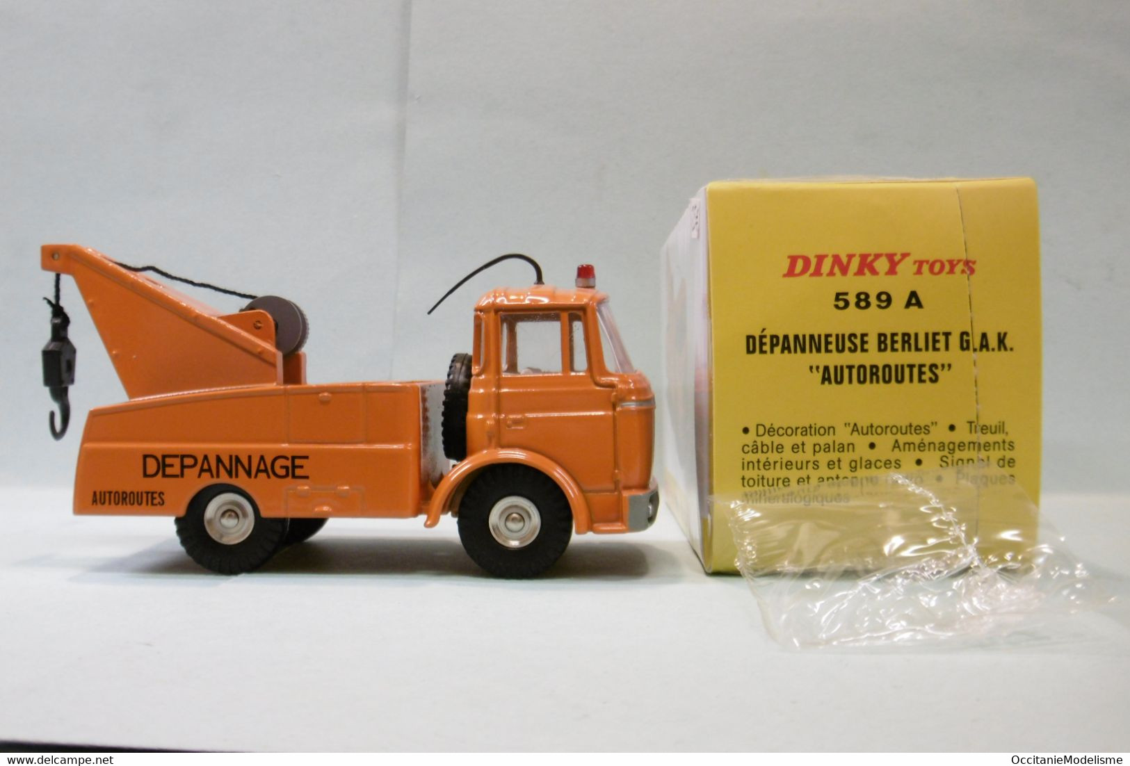Dinky Toys / Atlas - BERLIET GAK Dépanneuse Autoroutes Réf. 589 A Neuf NBO 1/43 - Dinky