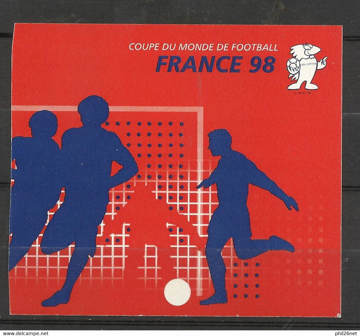 France Bloc N°3140 X 5  Coupe Du Monde Football 1998  Autoadhésifs Neufs * * B/TB Voir Scans Soldé  ! ! ! - Neufs