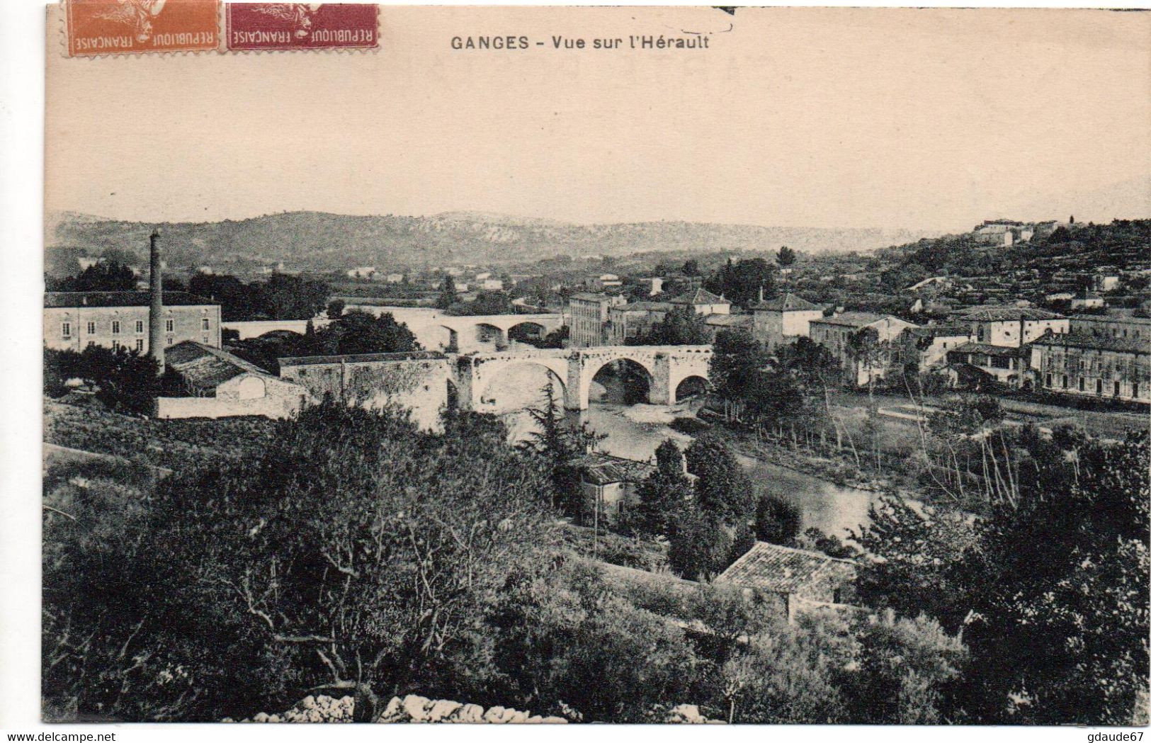 GANGES (34) - VUE SUR L'HERAULT - Ganges