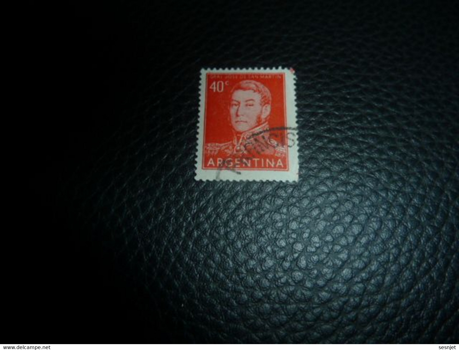 Argentina - Général José De San Martin - 40 Centavos - Yt 569 - Rouge - Oblitéré - Année 1956 - - Used Stamps