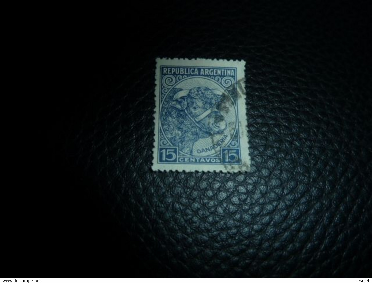 Republica Argentina - Ganaderia - 15 C - Bleu - Yt 375 - Oblitéré - Année 1935 - - Gebraucht