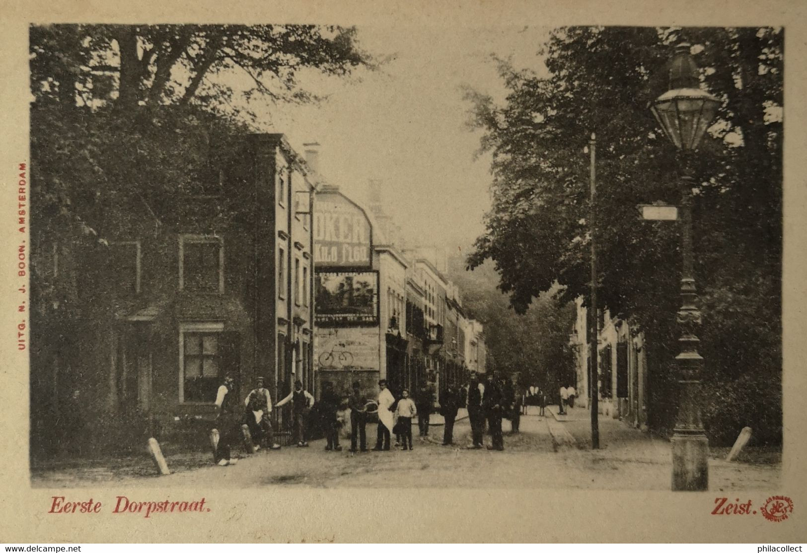 Zeist // Eerste Dorpstraat Ca 1900 Topkaart - Zeist