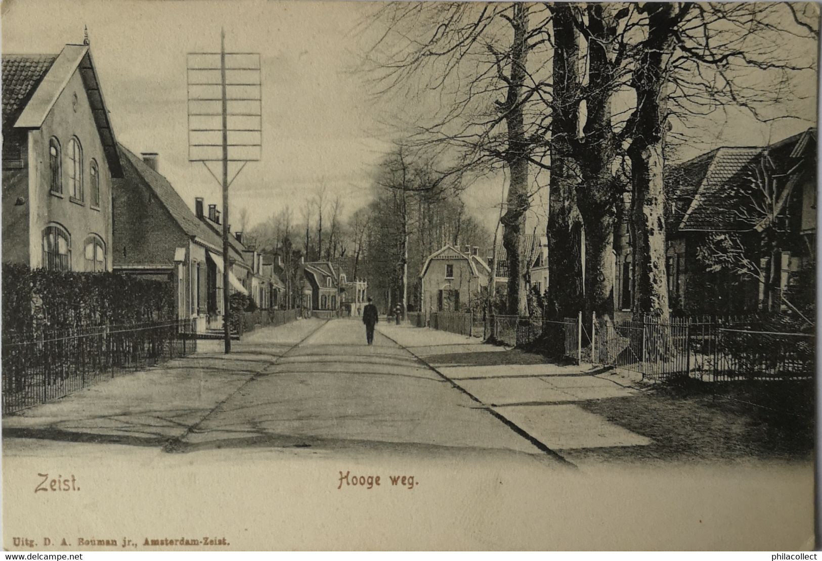 Zeist // Hooge Weg Ca 1900 Topkaart - Zeist