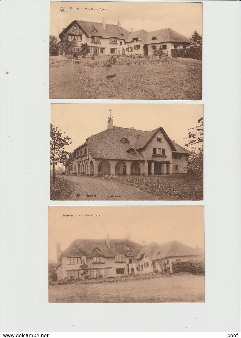 Hamont : Villa Notaris Eyben / 't Zonnehuis ----  3 Kaarten - Hamont-Achel