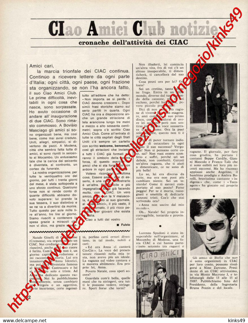 Formato Digitale di: CIAO AMICI N° 1 di GENNAIO 1965 - Leggere attentamente la spiegazione - No Spese di spedizione!