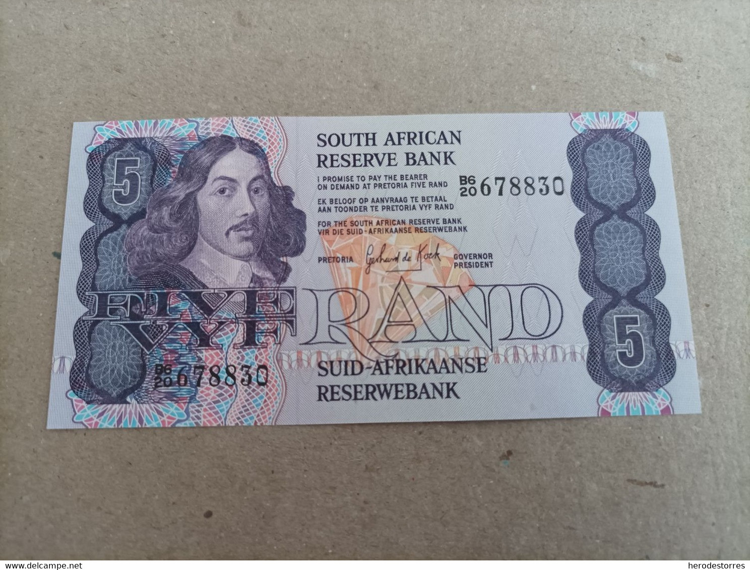 Billete De Sudáfrica De 5 Rand, UNC - South Africa