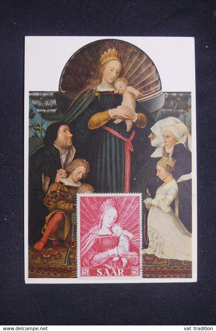 SARRE - Carte Maximum En 195.. - Oeuvre De Holbein - L 141989 - Maximumkarten