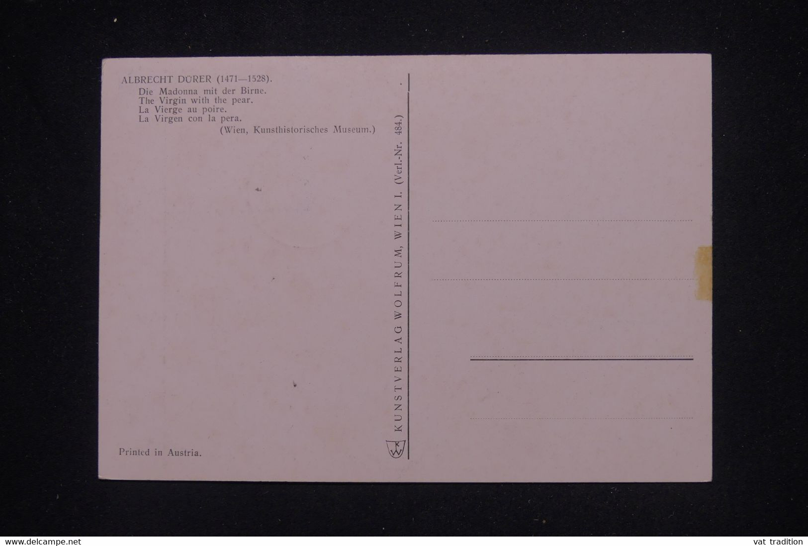 SARRE - Carte Maximum En 1954 - Oeuvre De Dürer - L 141990 - Maximum Cards