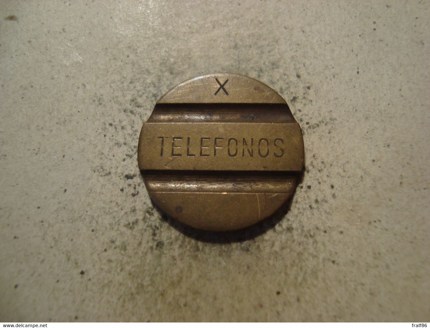 JETON ESPAGNE TELEPHONE 1967 ( 3 Rainures ; X ) - Profesionales/De Sociedad