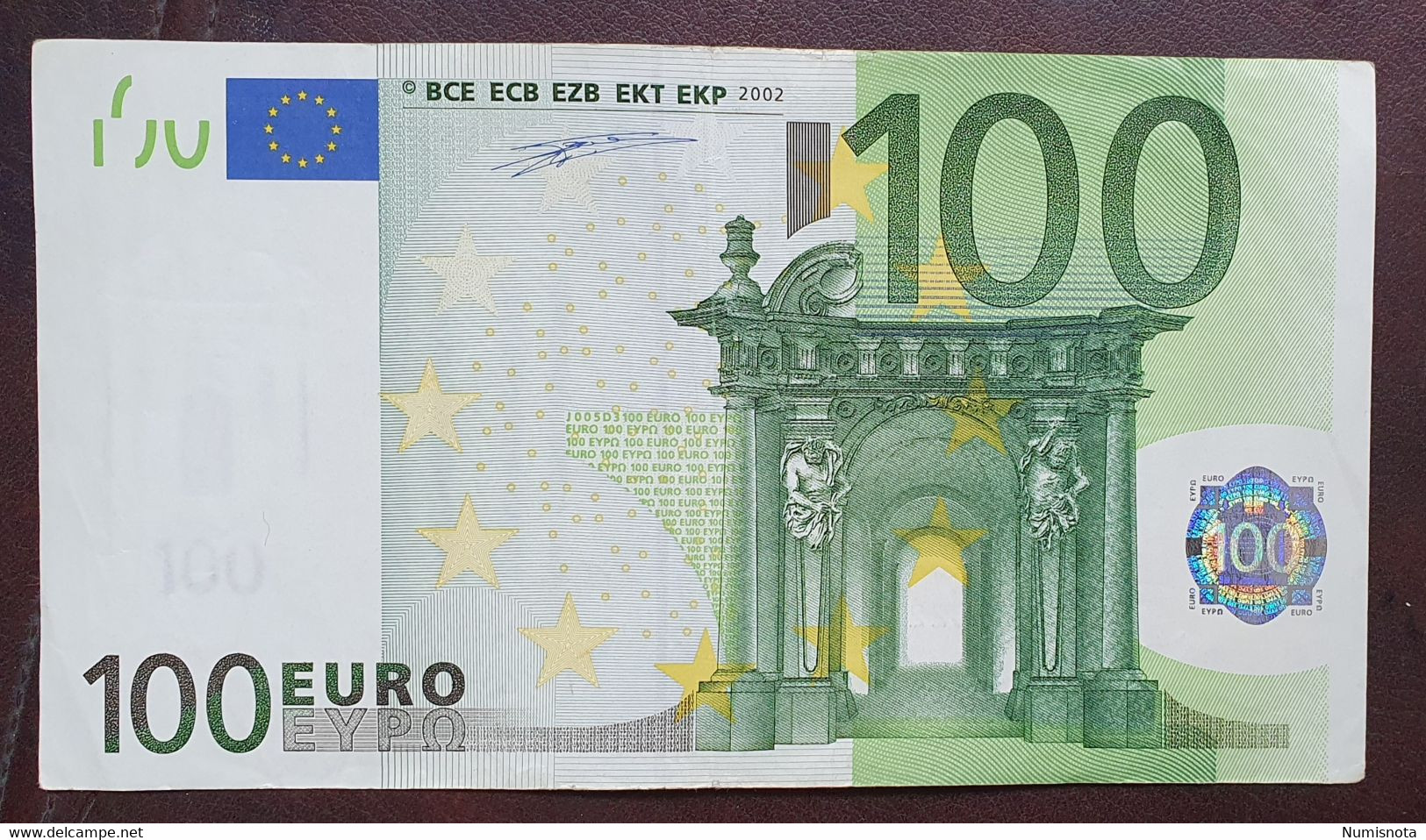 100 Euro 2002 J005 S Italy Duisenberg Circulated - 100 Euro