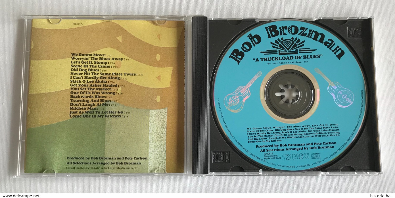 BOB BROZMAN - A Truckload Of Blues - CD - 1993 - HOLLAND Press - Blues