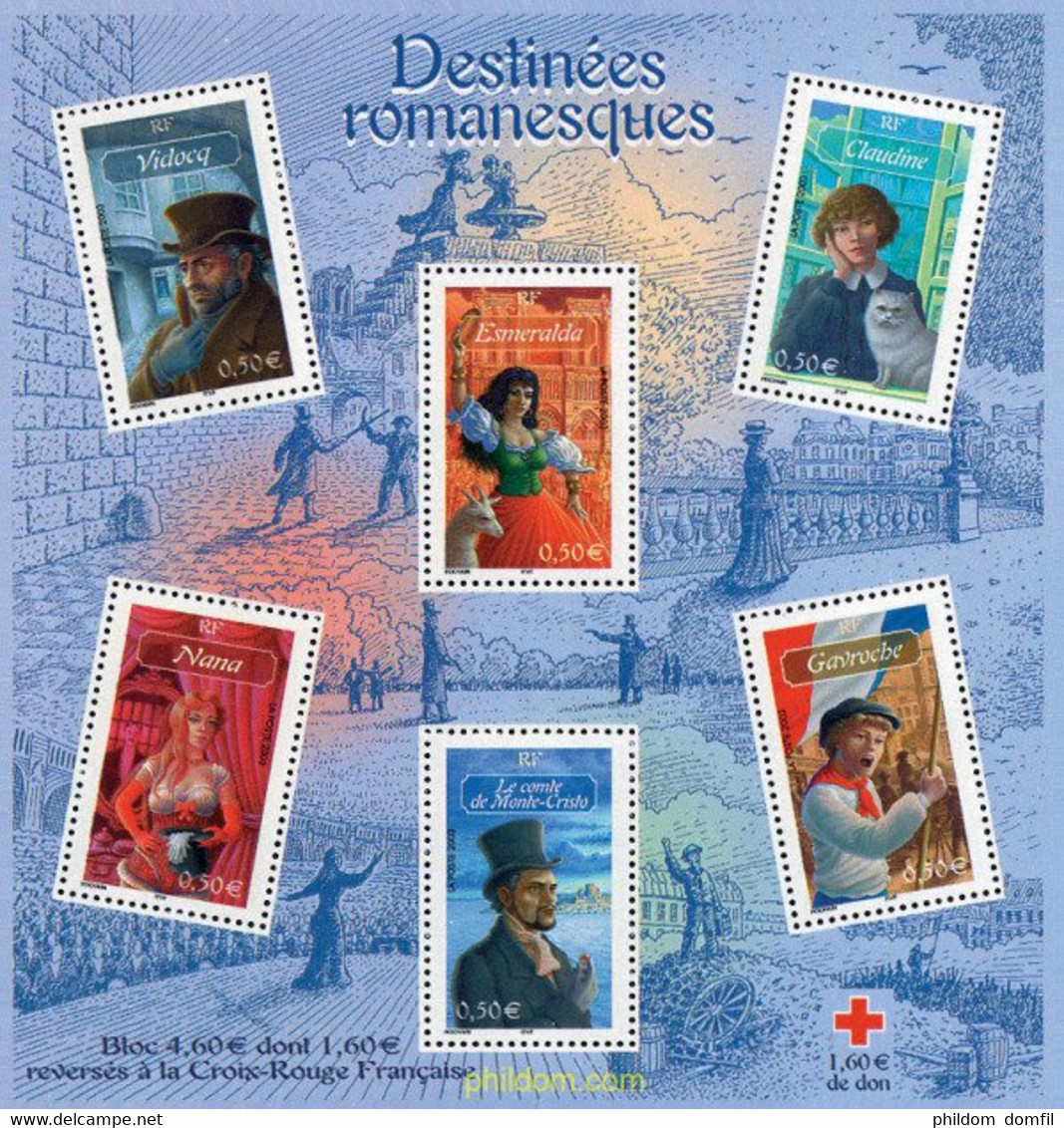 131820 MNH FRANCIA 2003 PERSONAJES CELEBRES - Châteaux