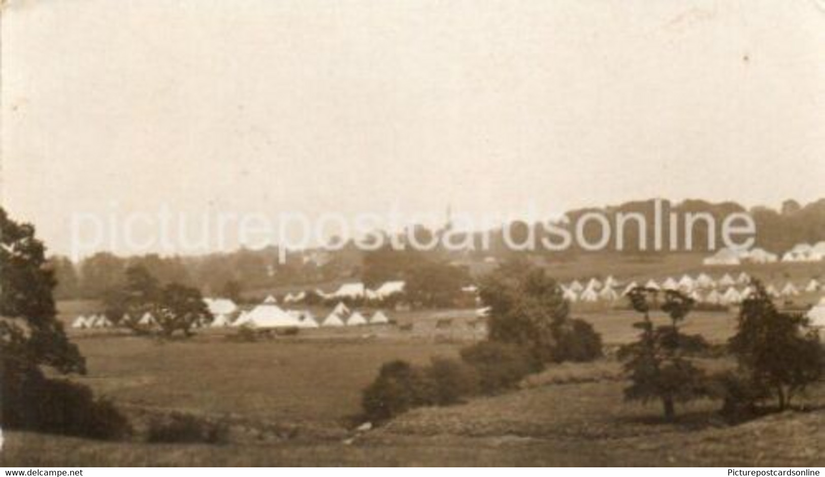 MILITARY CAMP OLD RP POSTCARD PHOTO BY W. GREAVES BELGRAVE GATE LEICESTER - Leicester