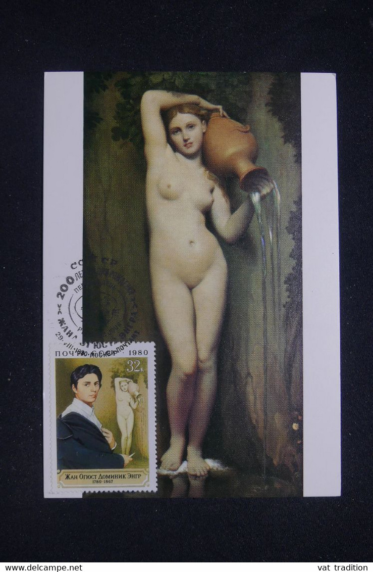 U.R.S.S.- Carte Maximum En 1980 - Oeuvre De Ingres - L 141997 - Cartes Maximum