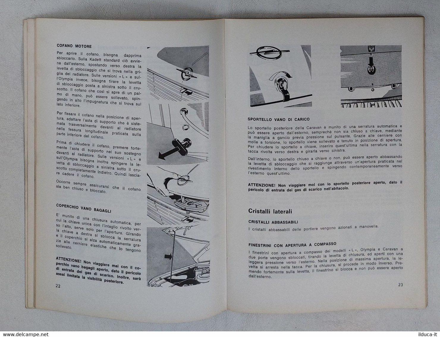 I112771 Uso E Manutenzione - Opel Kadett Olympia - 1967 - Voitures