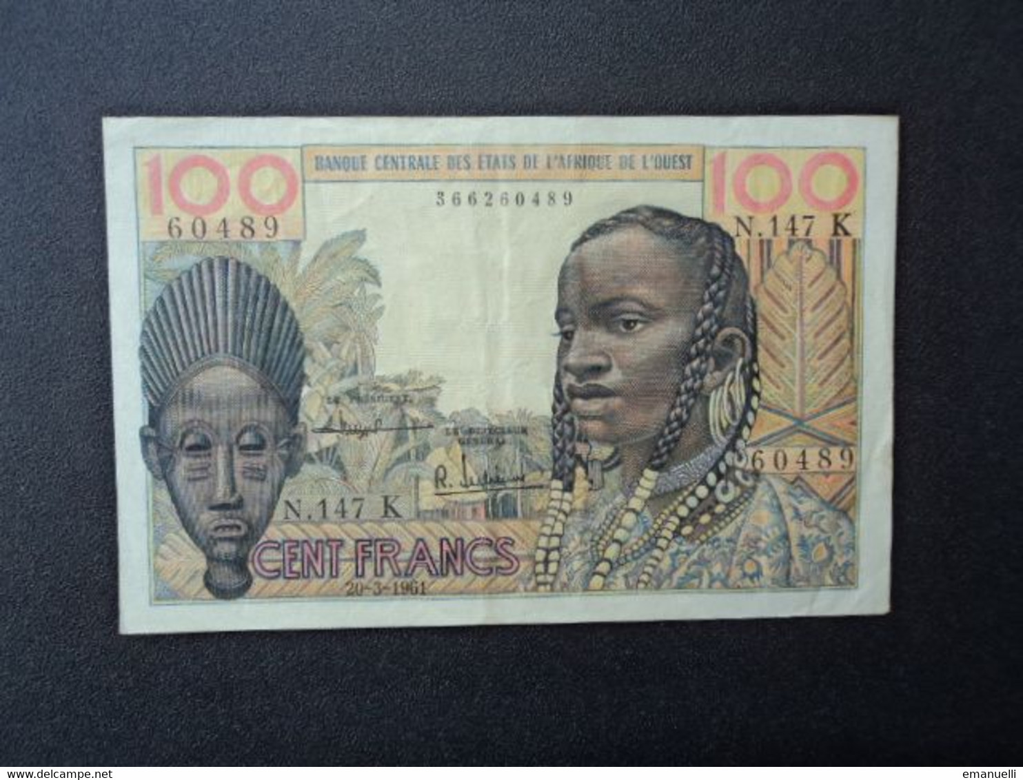 SÉNÉGAL : 100 FRANCS   20-3-1961    P 701Kc      TTB+ * - Senegal