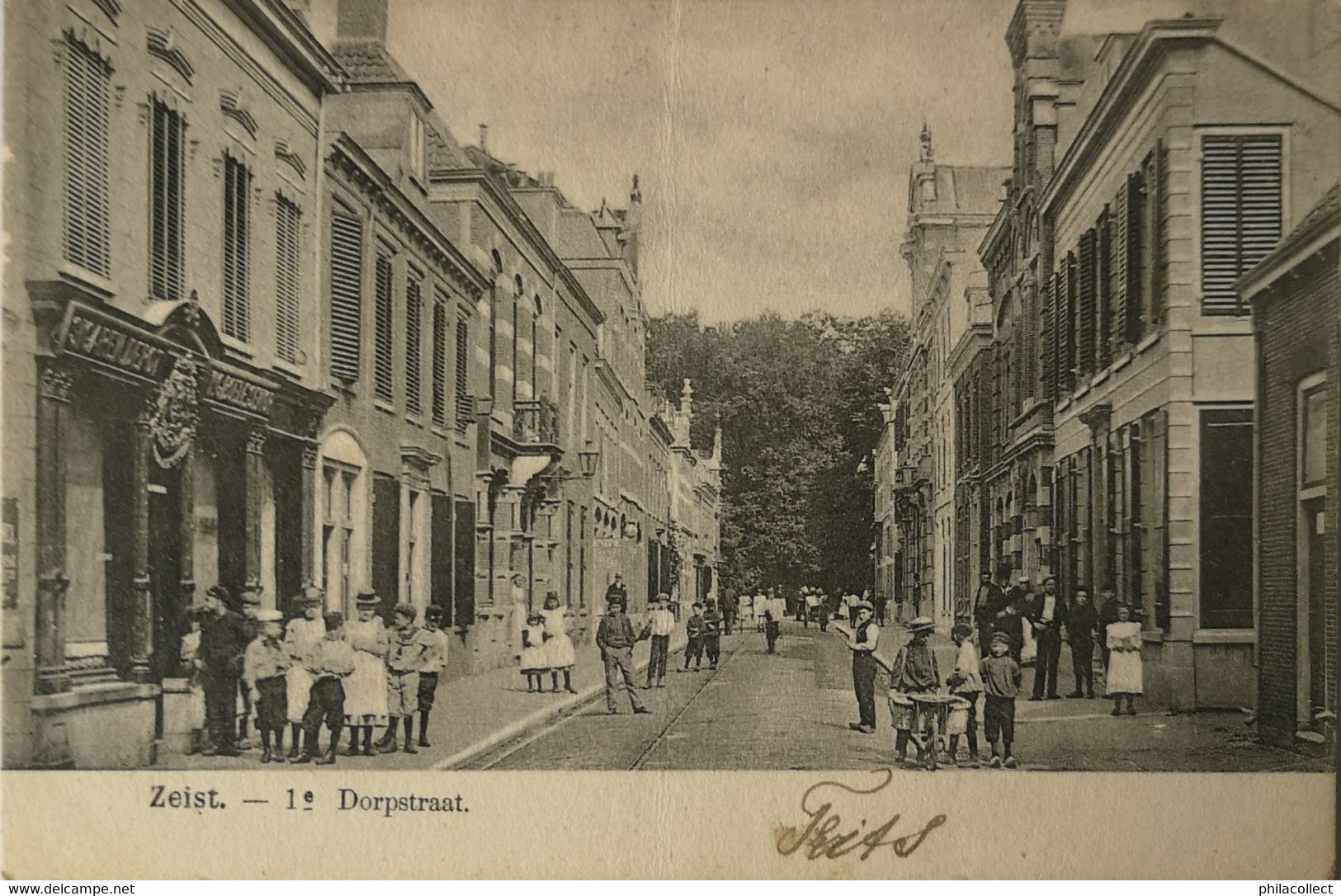 Zeist // 1e Dorpstraat Ca 190? Lichte Vouw - Zeist