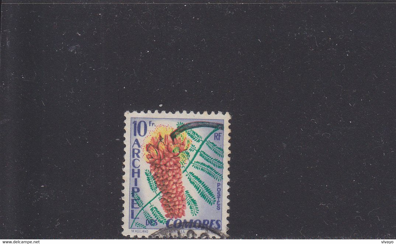 COMORES - 1958 - O / FINE CANCELLED - TAMARINDE FLOWER , FLEUR DE TAMARINDE  Yv. 16  Mi. 39 - Oblitérés