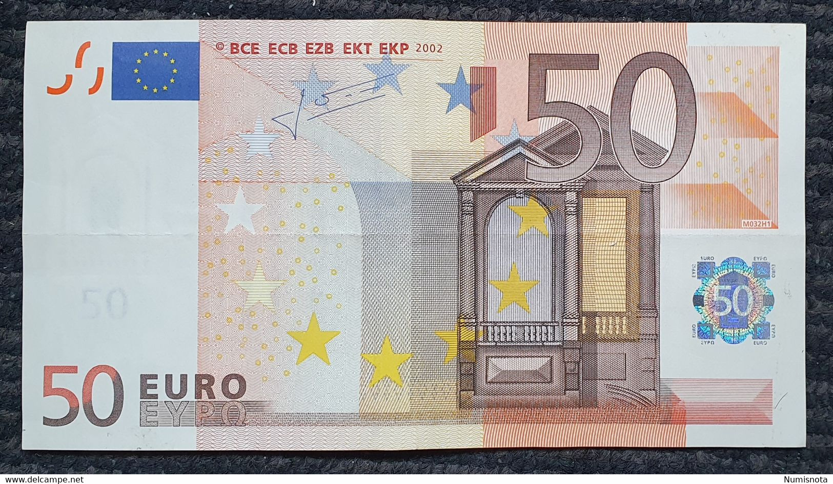50 Euro 2002 M032 V Spain Trichet Circulated - 50 Euro