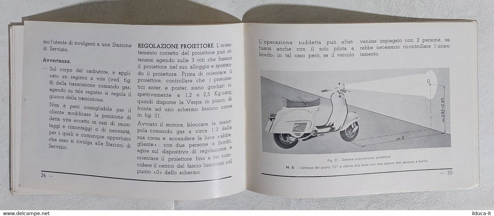 I112779 Uso e Manutenzione - Vespa GS mod. 1962 - I Edizione