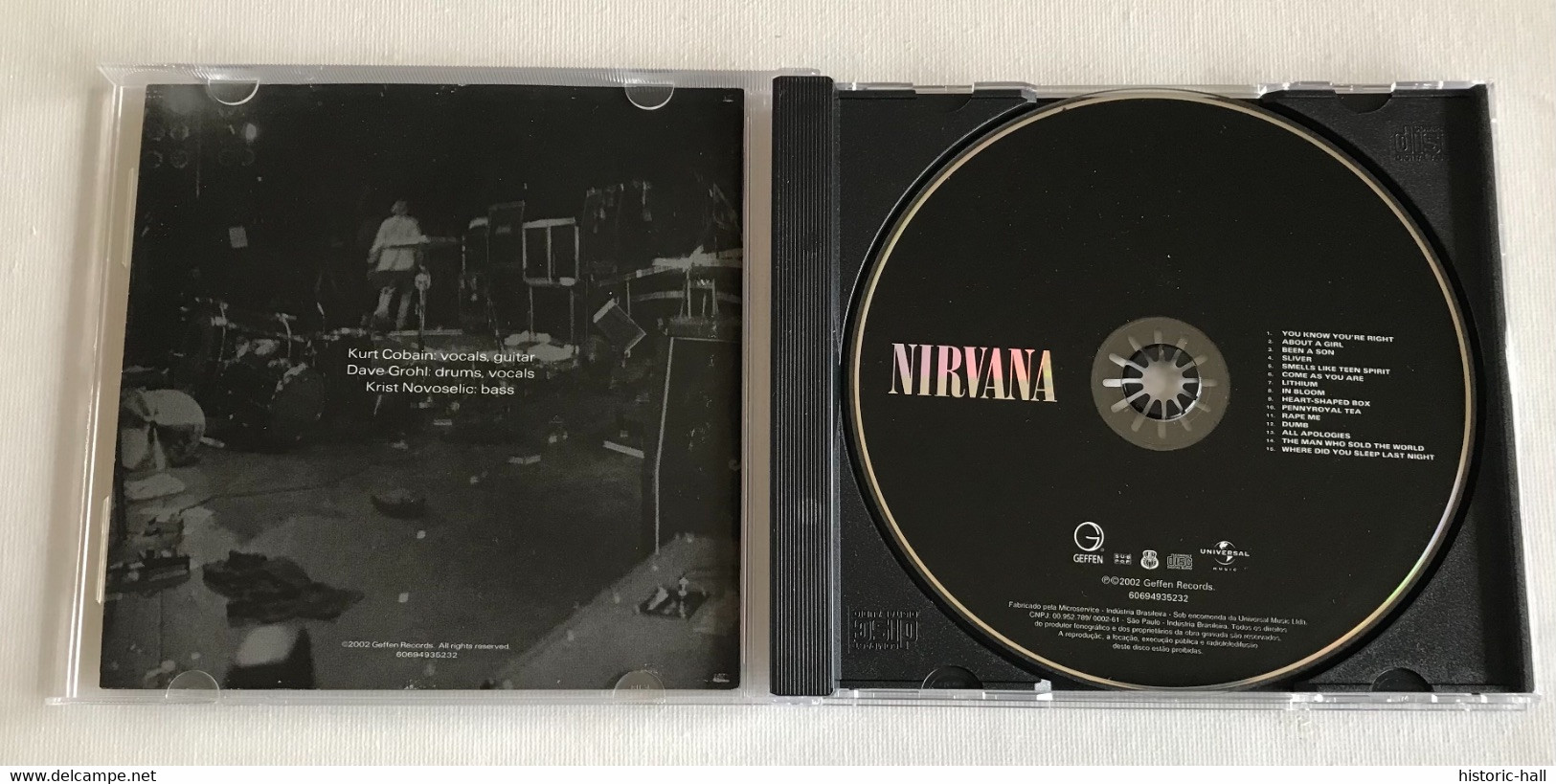 NIRVANA - Nirvana -  CD - 2002 - BRAZIL Press - Punk