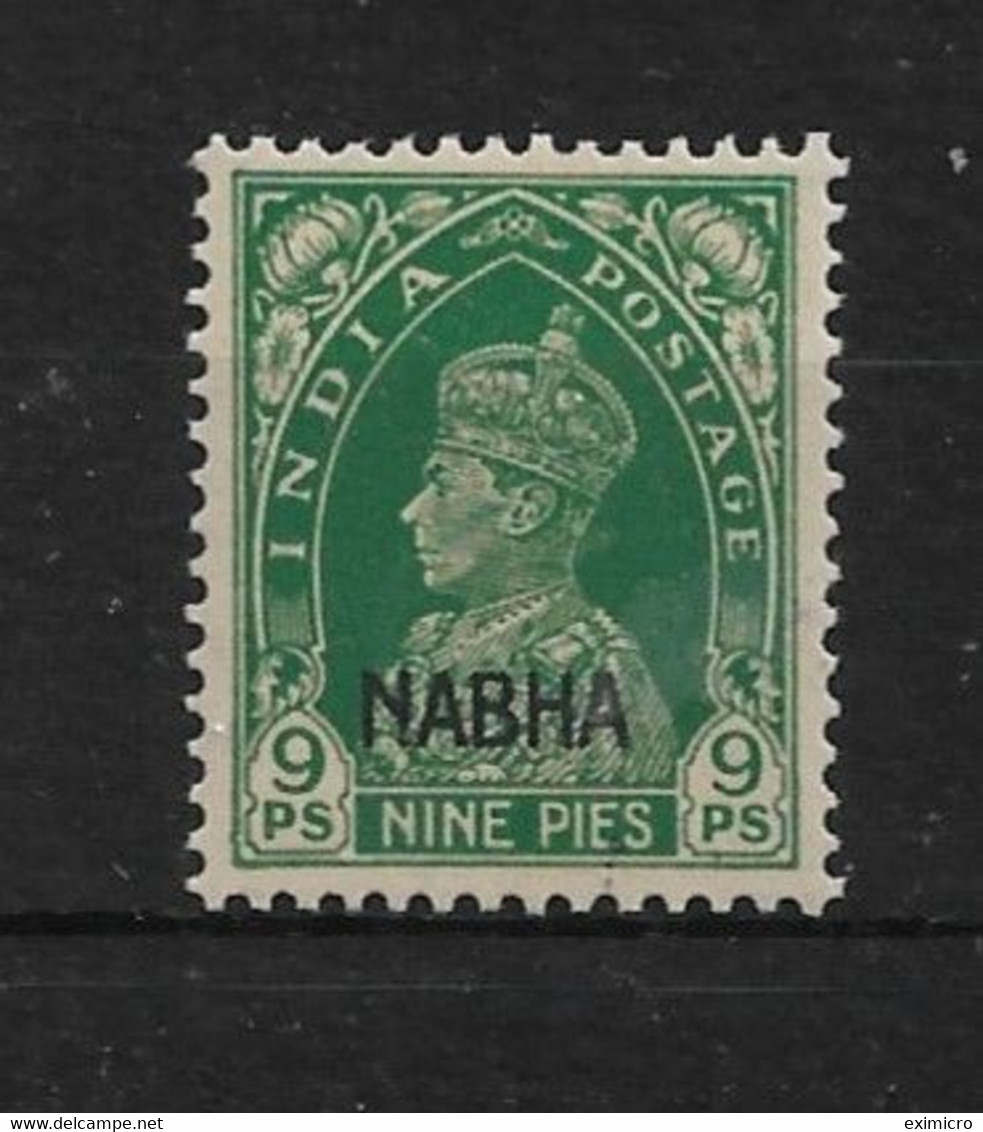 INDIA - NABHA 1942 9p SG 97 UNMOUNTED MINT Cat £12 - Nabha