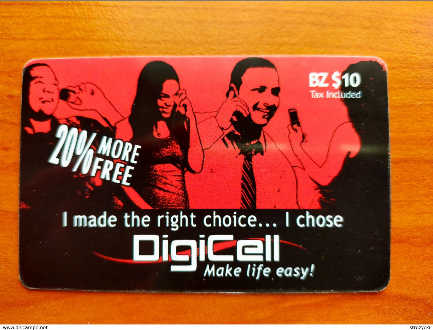 Belize - DigiCel - People - 20% More Free - Belice