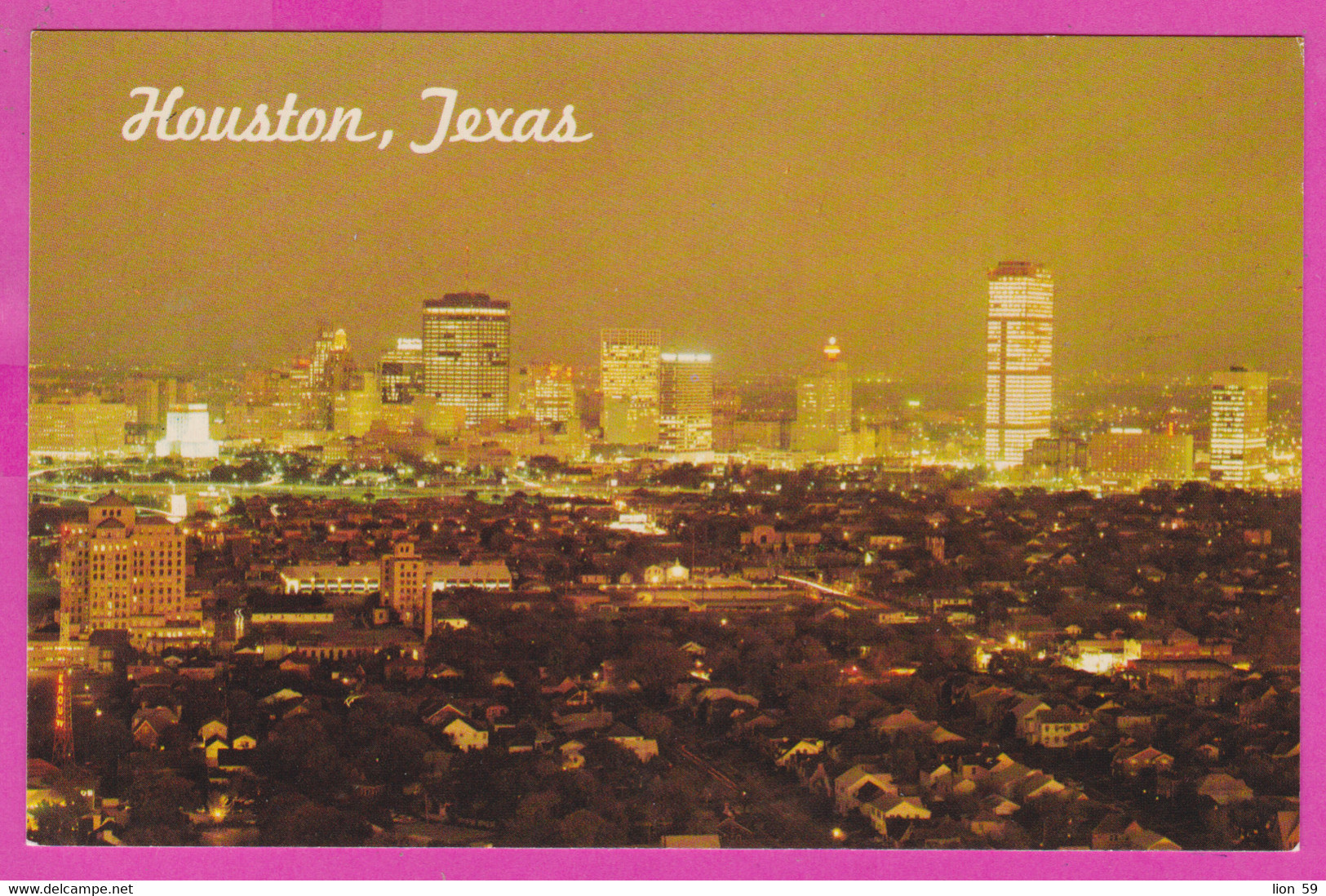 289092 / United States - Houston Texas - Nacht Night Spectacular View Of Houston Skyline At Evening Texas' Largest City - Houston
