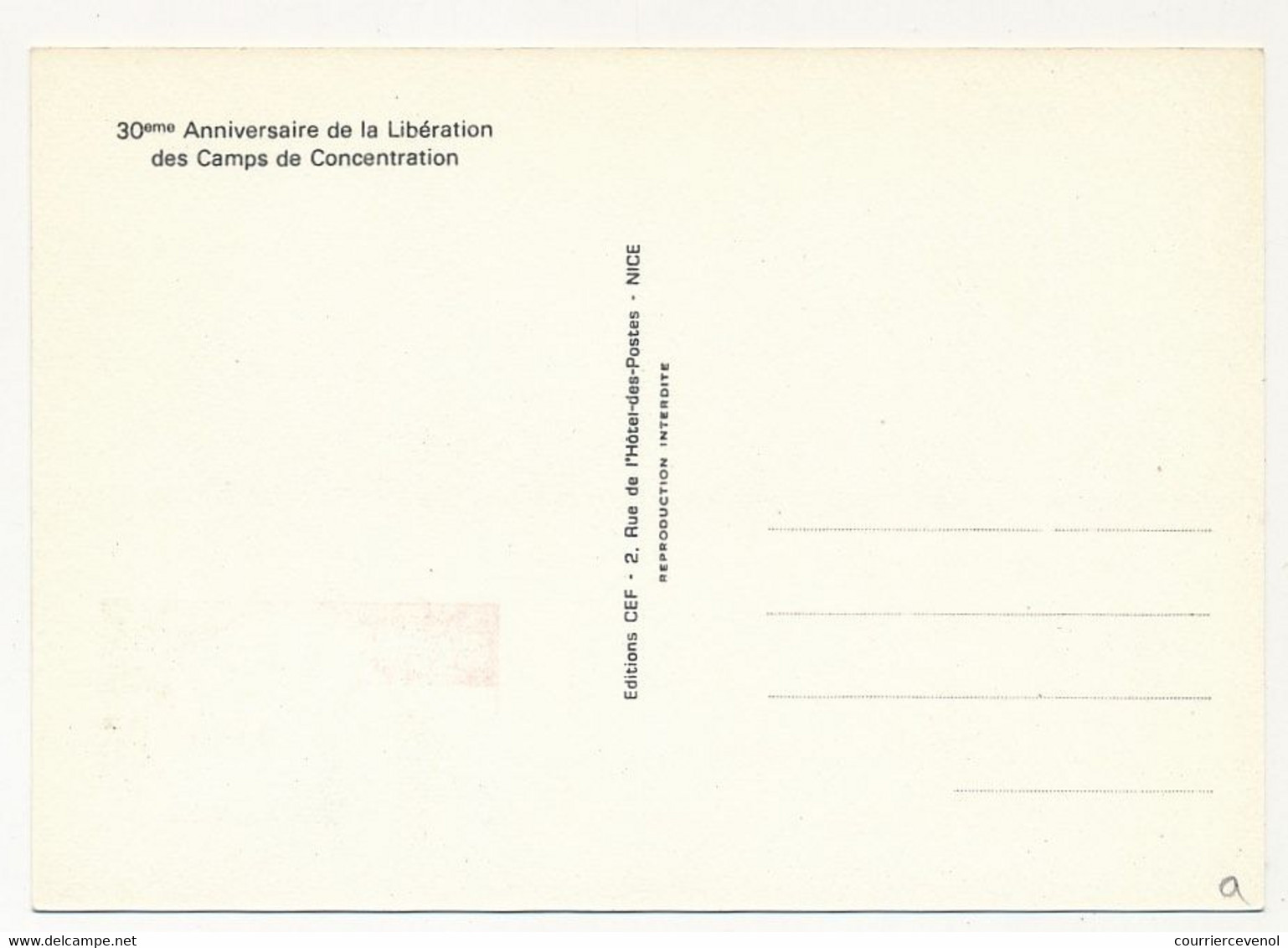 FRANCE - Carte Maximum - 1,00 30° Anniversaire Libération Des Camps Concentration - PJ BESANCON 27/9/1975 - 1970-1979