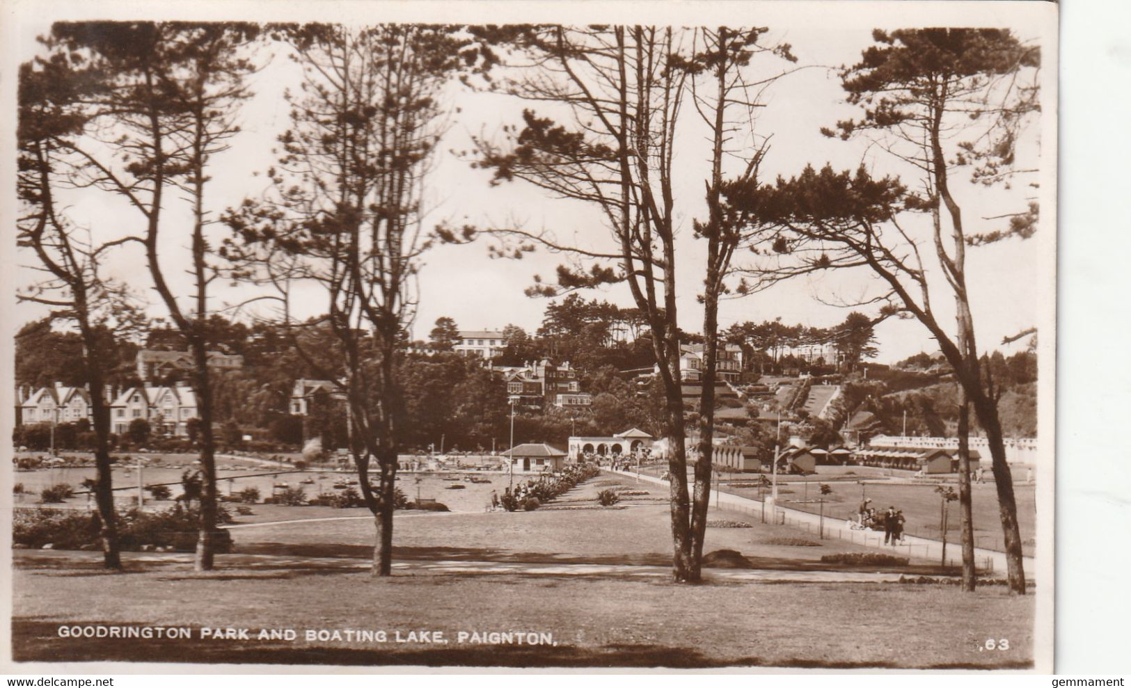 PAIGNTON - GOODRINGTON PARK AND BOATING LAKE - Paignton