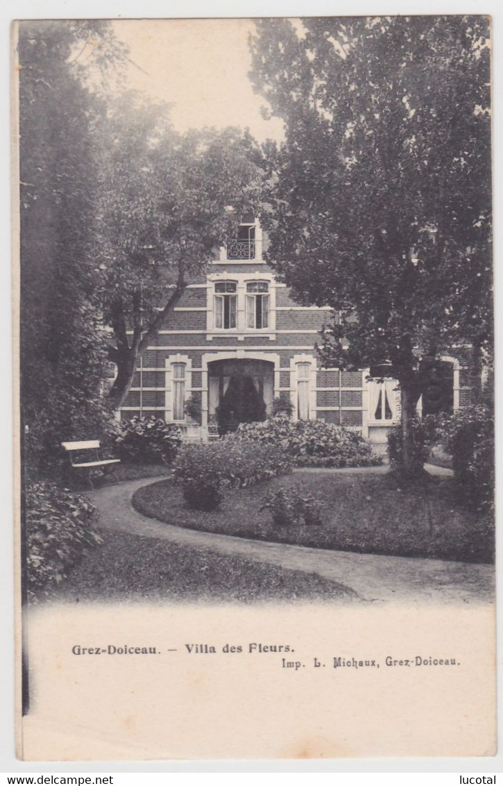 Grez Doiceau - Villa Des Fleurs - 1904 - Edit. Imp. L. Michaux, Grez Doiceau - Graven