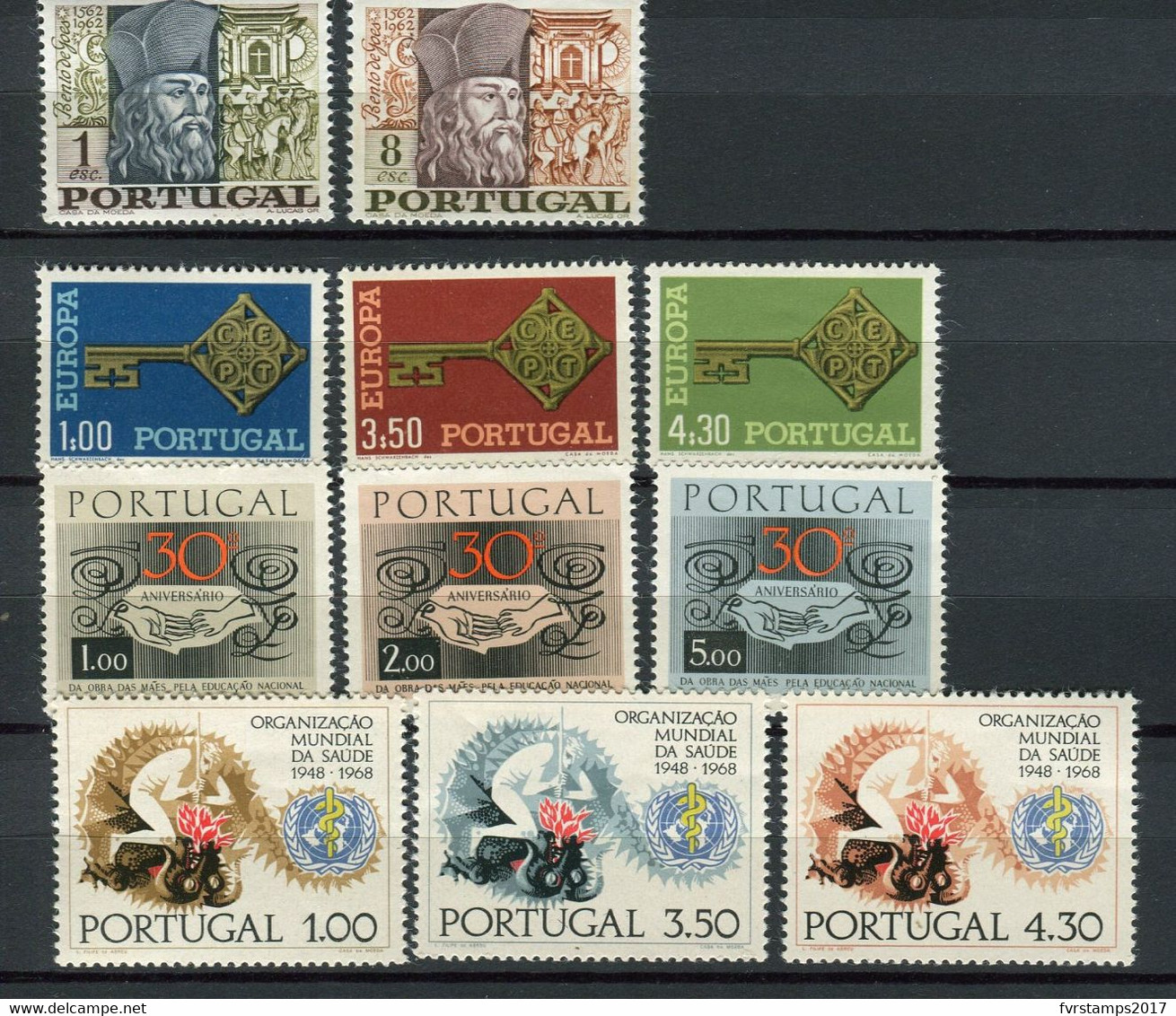 Portugal - 1968 - MNH ** - Almost Complete Year Set - Mi1049/1059 (only 1 Set Lacking) - Cv € 43,00 - Annate Complete