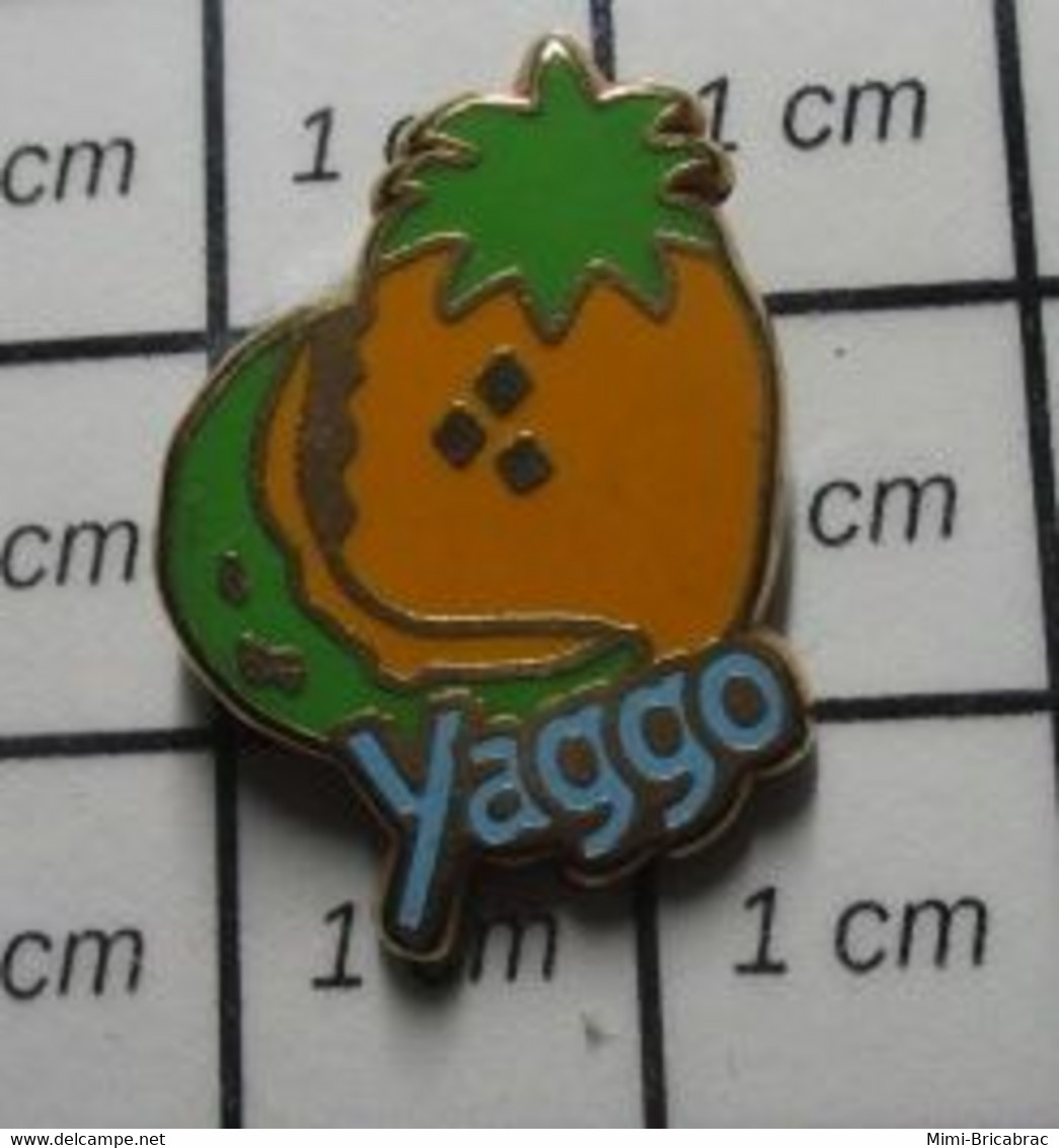 414A Pin's Pins / Beau Et Rare / ALIMENTATION / YAGGO FRUIT ANANAS FRUITS TROPICAUX - Airships