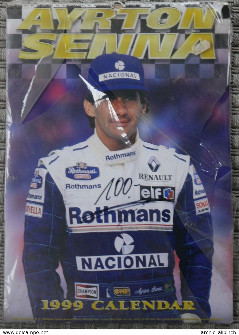 Calendrier 1999 Ayrton SENNA Vintage + Poster - Automobile - F1