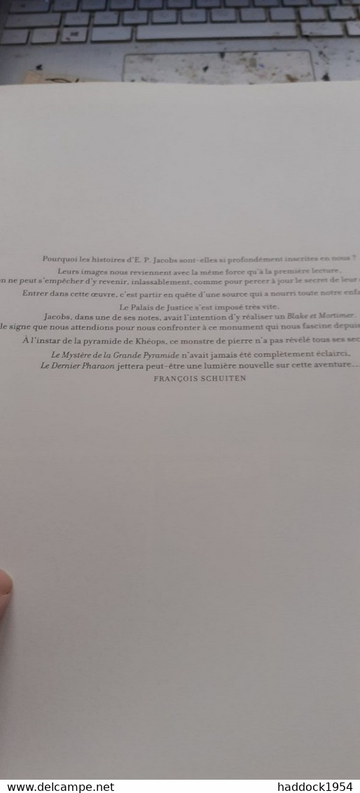 Le Dernier Pharaon BLAKE Et MORTIMER SCHUITEN VAN DORMAEL GUNZIG DURIEUX Blake Et Mortimer 2019 - Blake & Mortimer