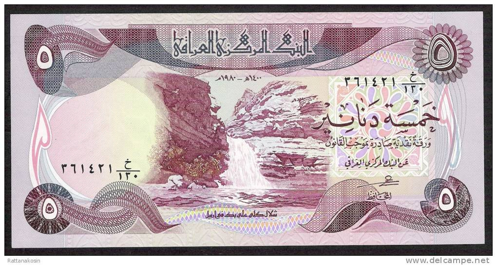 IRAQ  P70a   5   DINARS    1980 Early Date   UNC. - Irak