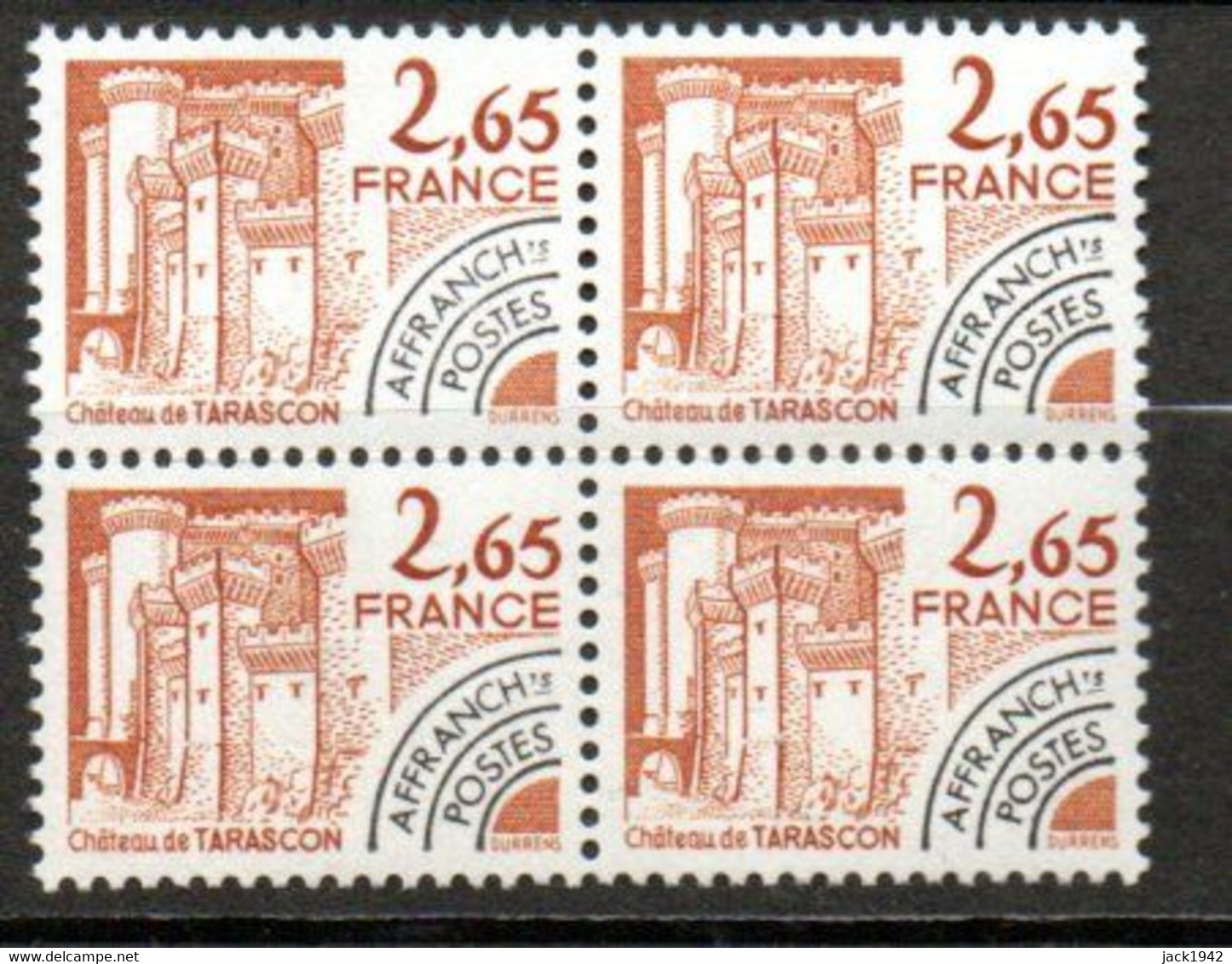 Préoblitéré Yvert N° 169 ** - 2,65 Monuments Historiques, Bloc De 4 - 1964-1988