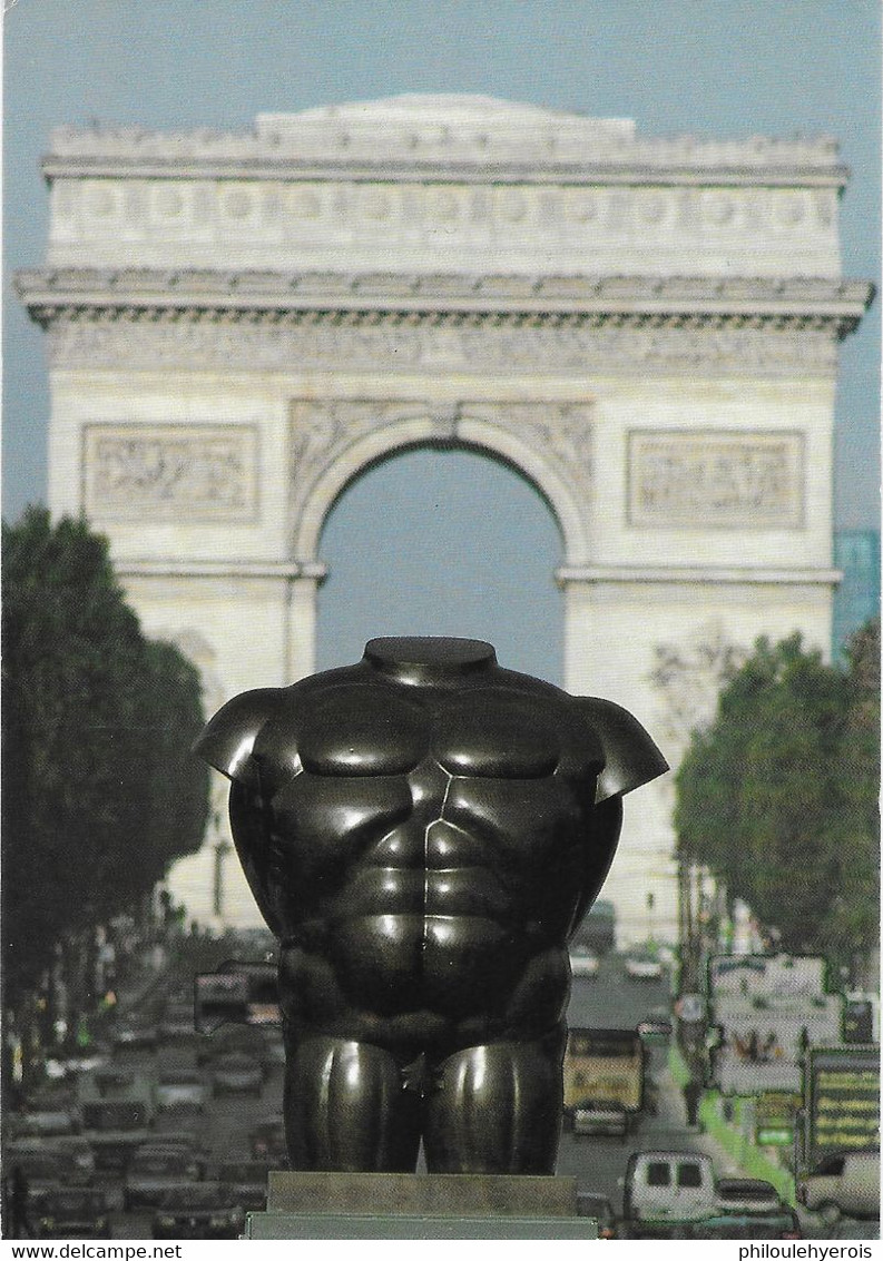 PARIS 1992 FERNANDO BOTERO Sculpture Torse Masculin 390 Cm De Hauteur - Sculture