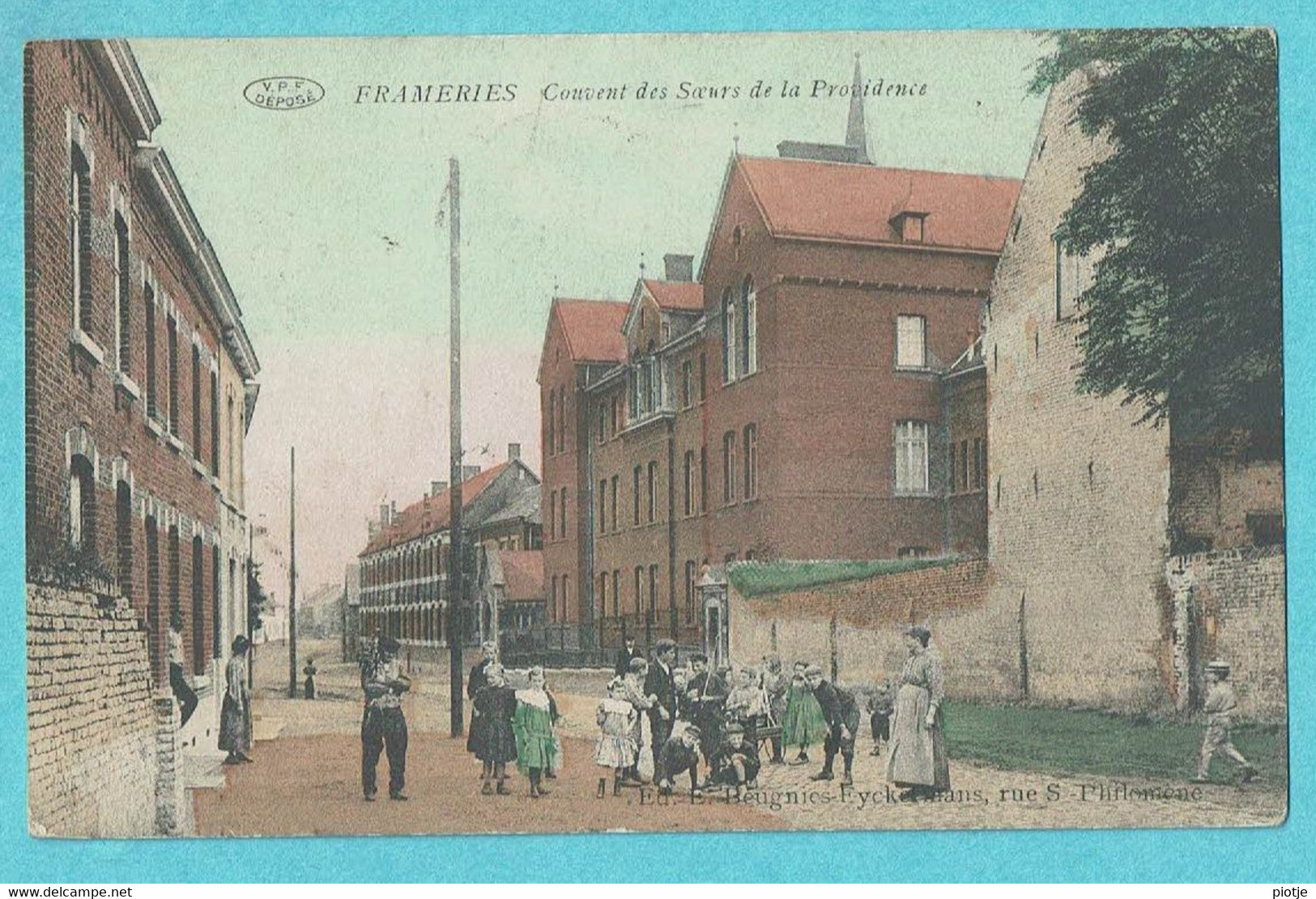 * Frameries (Hainaut - La Wallonie) * (V.P.F. - Ed. E. Beugnies Eyckermans) Couvent Des Soeurs De La Providence, TOP - Frameries