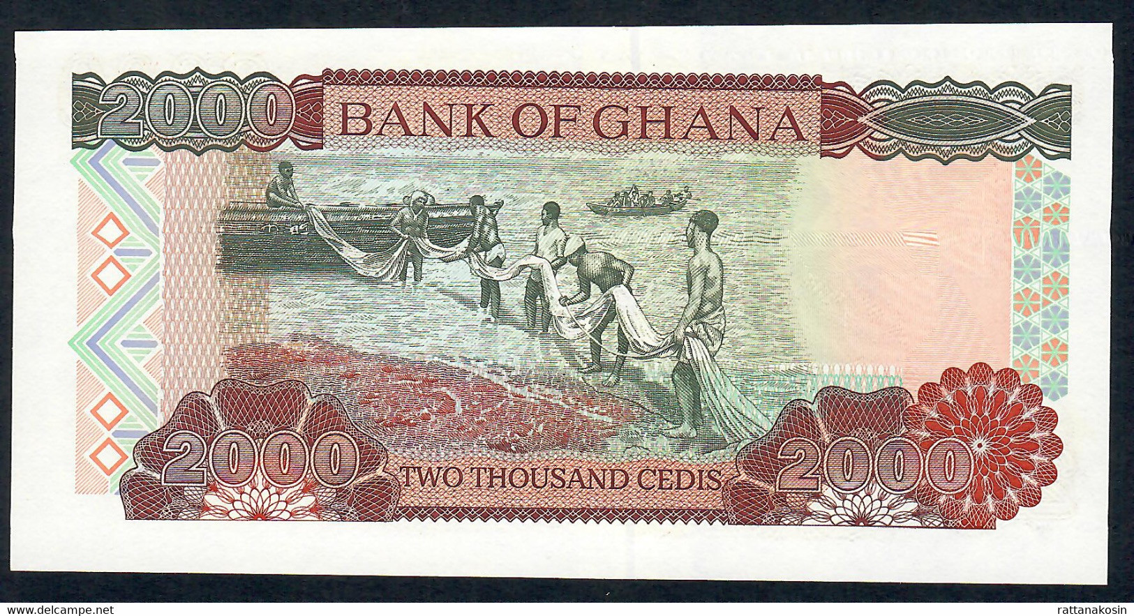 GHANA  P33d 2000 CEDIS 1999 #AY     Signature 10   UNC. - Ghana