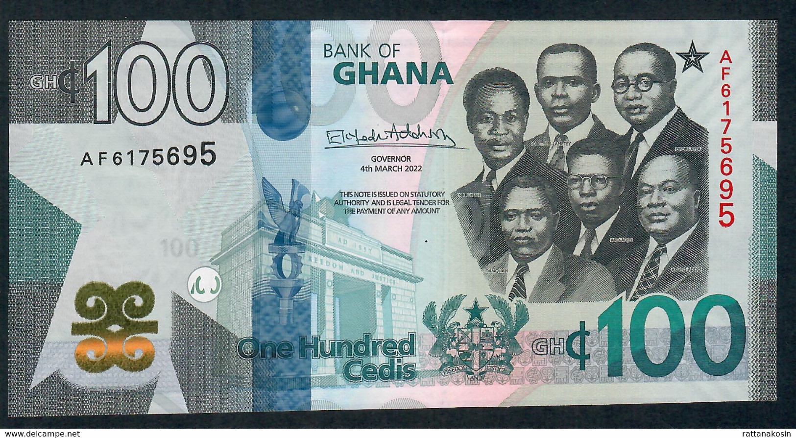 GHANA  NLP 100 CEDIS 2022  #AF     UNC. - Ghana