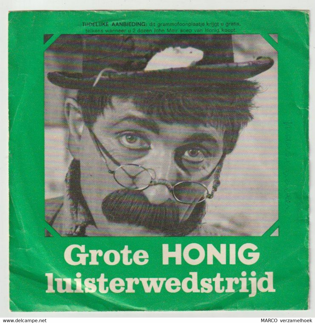 45T Single Grote HONIG Luisterwedstrijd 1968 Tom Manders "dorus" - Autres - Musique Néerlandaise